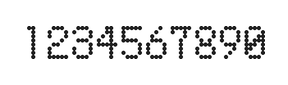 5×8数字点阵字体 ddN58AA0396