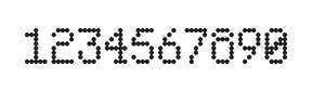 5×8数字点阵字体 ddN58AA0413