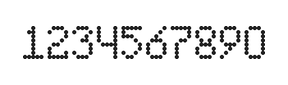 5×8数字点阵字体 ddN58AA0414