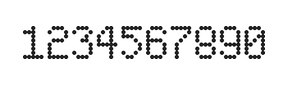 5×8数字点阵字体 ddN58AA0417