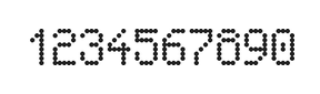 5×8数字点阵字体 ddN58AA0421