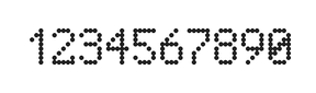 5×8数字点阵字体 ddN58AA0435