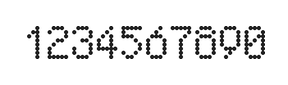 5×8数字点阵字体 ddN58AA0446