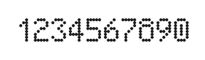 5×8数字点阵字体 ddN58AA0447