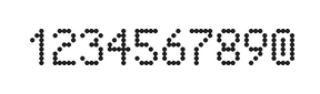 5×8数字点阵字体 ddN58AA0458