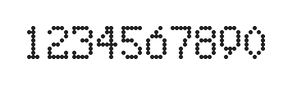 5×8数字点阵字体 ddN58AA0462