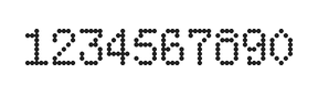 5×8数字点阵字体 ddN58AA0481