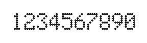 5×8数字点阵字体 ddN58AA0484