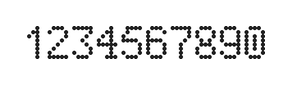 5×8数字点阵字体 ddN58AA0487