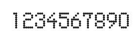 5×8数字点阵字体 ddN58AA0490