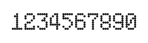 5×8数字点阵字体 ddN58AA0491