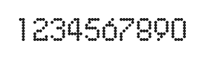 5×8数字点阵字体 ddN58AA0493