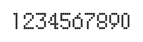 5×8数字点阵字体 ddN58AA0511