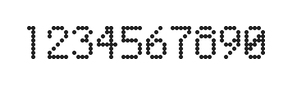 5×8数字点阵字体 ddN58AA0517