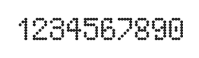 5×8数字点阵字体 ddN58AA0523