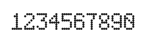 5×8数字点阵字体 ddN58AA0526