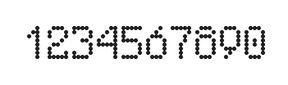 5×8数字点阵字体 ddN58AA0531