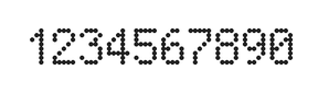 5×8数字点阵字体 ddN58AA0537