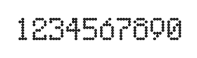 5×8数字点阵字体 ddN58AA0538