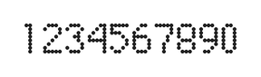 5×8数字点阵字体 ddN58AA0542