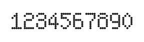 5×8数字点阵字体 ddN58AA0544