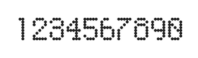 5×8数字点阵字体 ddN58AA0545
