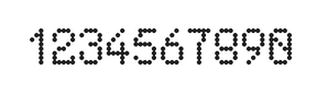 5×8数字点阵字体 ddN58AA0561