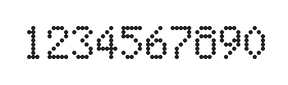 5×8数字点阵字体 ddN58AA0563