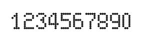 5×8数字点阵字体 ddN58AA0584