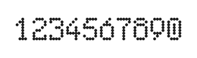 5×8数字点阵字体 ddN58AA0585