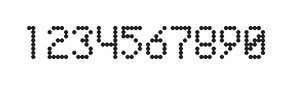 5×8数字点阵字体 ddN58AA0591