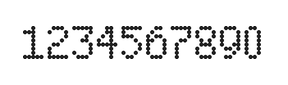 5×8数字点阵字体 ddN58AA0603