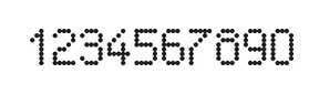 5×8数字点阵字体 ddN58AA0607