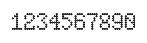 5×8数字点阵字体 ddN58AA0611