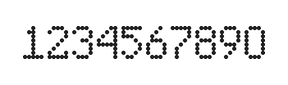 5×8数字点阵字体 ddN58AA0612