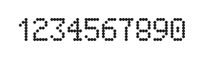 5×8数字点阵字体 ddN58AA0628