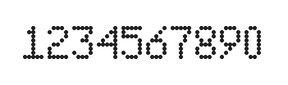 5×8数字点阵字体 ddN58AA0630