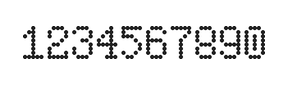 5×8数字点阵字体 ddN58AA0635