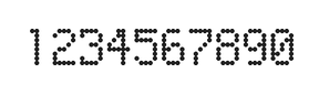 5×8数字点阵字体 ddN58AA0636