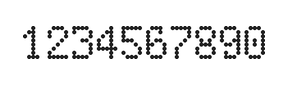 5×8数字点阵字体 ddN58AA0642