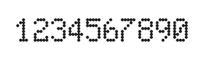 5×8数字点阵字体 ddN58AA0643