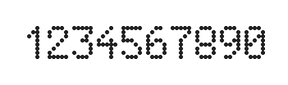 5×8数字点阵字体 ddN58AA0644