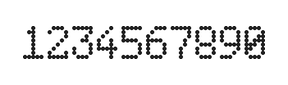 5×8数字点阵字体 ddN58AA0646