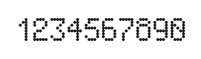 5×8数字点阵字体 ddN58AA0647