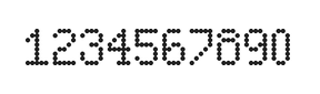 5×8数字点阵字体 ddN58AA0649