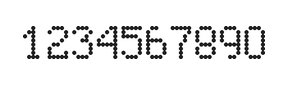 5×8数字点阵字体 ddN58AA0652