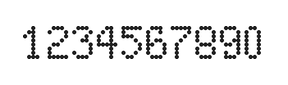 5×8数字点阵字体 ddN58AA0663