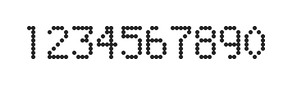 5×8数字点阵字体 ddN58AA0667