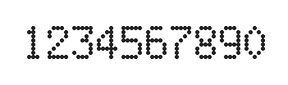 5×8数字点阵字体 ddN58AA0687