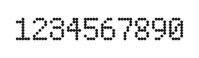 5×8数字点阵字体 ddN58AA0691